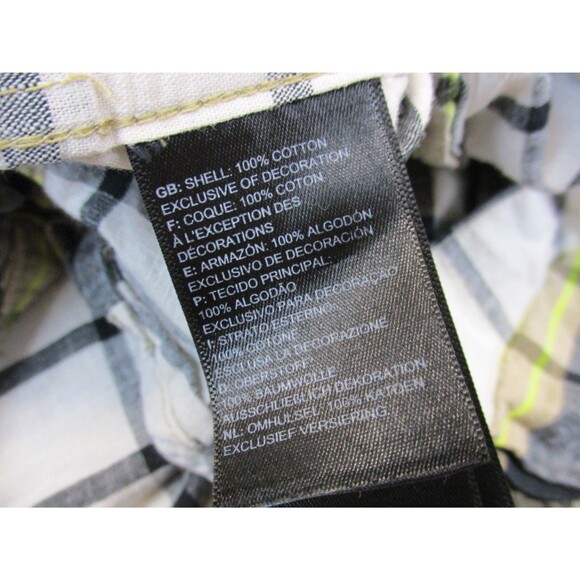 North Face Shirt Mens Medium Brown White Plaid Outdoor Short Sleeve Button Up - Picture 5 of 12